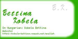 bettina kobela business card